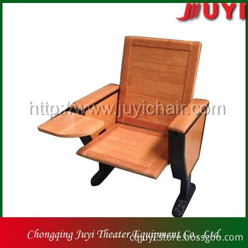JY-611 metal frame wooden chair folded chair armrest wooden chair
